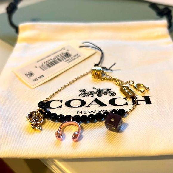 Authentic Coach charm slider bracelet - Picture 3 of 3